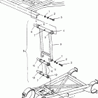 400L 6X6 - W948740 Rear strut stabilizer assembly 6x6 400l w948740
