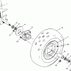 300 2X4 - W947530 Front wheel assembly 2x4 300 w947530