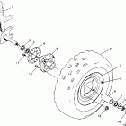 TRAIL BLAZER - W947221 Front wheel assembly trail blazer w947221