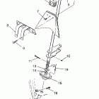 400L 4X4  NORWEGIAN - N948140 Steering post assembly swedish 4x4 400l s948140
