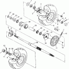 400L 4X4  NORWEGIAN - N948140 Rear wheel drive assembly swedish 4x4 400l s948140