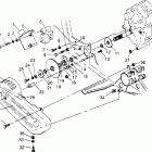 300 4X4 - W948130 Gearcase / brake and chain cover mounting 4x4 300 w94813...