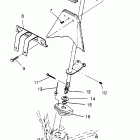 400L 2X4 - W947540 Steering post assembly 2x4 400l w947540