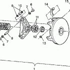 W938127 250 4X4 Drive clutch assembly 4x4 250 w938127