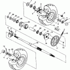 W938527 TRAIL BOSS Rear wheel drive assembly trail boss w938527