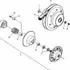 W938127 250 4X4 Driven clutch assembly 4x4 250 w938127