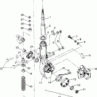 W938127 250 4X4 Front strut assembly 4x4 250 w938127