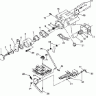 W937221 TRAIL BLAZER Rear brake / foot pedal assembly trail blazer w937221