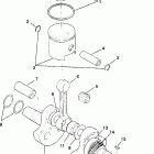 W938727 250 6X6 Crankshaft and piston 6x6 250 w938727