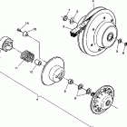 W938739 350L 6X6 Driven clutch assembly 6x6 350l w938739