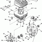 W938127 250 4X4 Crankcase and cylinder 4x4 250 w938127