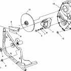 W937221 TRAIL BLAZER Gearcase / rear brake mounting trail blazer w937221