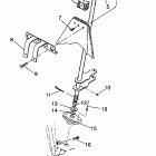 W938127 250 4X4 Steering post assembly 4x4 250 w938127