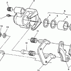 W938727 250 6X6 Front brake assembly 6x6 250 w938727