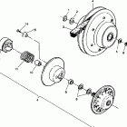 W938139 350L 4X4 Driven clutch assembly 4x4 350l w938139