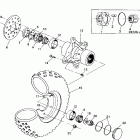 W938727 250 6X6 Front wheel assembly 6x6 250 w938727