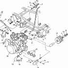 W938739 350L 6X6 Engine mounting 6x6 350l w938739