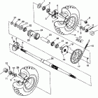 W937221 TRAIL BLAZER Rear wheel drive assembly trail blazer w937221