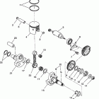 W938139 350L 4X4 Piston and crankshaft 4x4 350l w938139