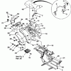 W938527 TRAIL BOSS Rear cab assembly trail boss w938527