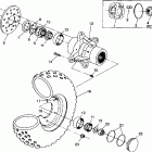 W938127 250 4X4 Front wheel assembly 4x4 250 w938127