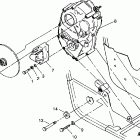 W938127 250 4X4 Gearcase / brake mounting 4x4 250 w938127
