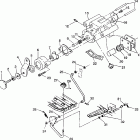 W938127 250 4X4 Rear brake / foot pedal assembly 4x4 250 w938127