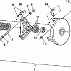 W938139 350L 4X4 Drive clutch assembly 4x4 350l w938139