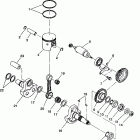 W938739 350L 6X6 Piston and crankshaft 6x6 350l w938739