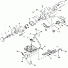 W938139 350L 4X4 Rear brake / foot pedal assembly 4x4 350l w938139