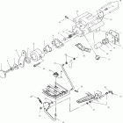W937527 250 2X4 Rear brake / foot pedal assembly