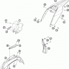 TE 300 CHASSIS Обтекатель , крылья