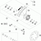 TE 250 CHASSIS Переднее колесо