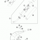 TE 300 CHASSIS Глушитель