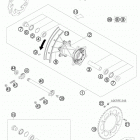 TE 250 CHASSIS Заднее колесо
