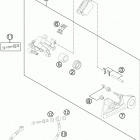 TE 300 CHASSIS Тормозной суппорт задний