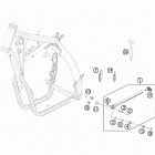 TE 250 CHASSIS Центральная стояночная подножка