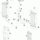 TE 250 ENGINE Система охлаждения