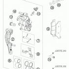 TE 300 CHASSIS Передний тормозной суппорт