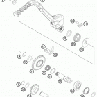 TE 250 ENGINE Кик стартер