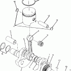 W928727 BIG BOSS 6X6 Crankshaft and piston assembly 250 6x6  /  w928727