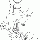 W928627 BIG BOSS 4X6 Crankshaft and piston assembly 250 4x6  /  w928627