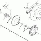 W928727 BIG BOSS 6X6 Driven clutch assembly 250 6x6  /  w928727