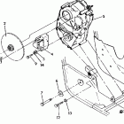 W928627 BIG BOSS 4X6 Rh gearcase / brake mounting 250 4x6 / w928627