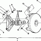 W928727 BIG BOSS 6X6 Drive clutch assembly 250 6x6  /  w928727