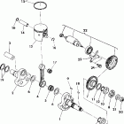 S928139 Euro Trail Boss 4x4 Crankshaft and piston 350 4x4 / w928139