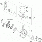 450 FE Engine Коленвал и поршень