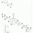 550 FE Engine Коленвал и поршень