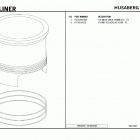 550 FE Engine Cylinder liner