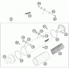 650 FE Chassis Exhaust silencer